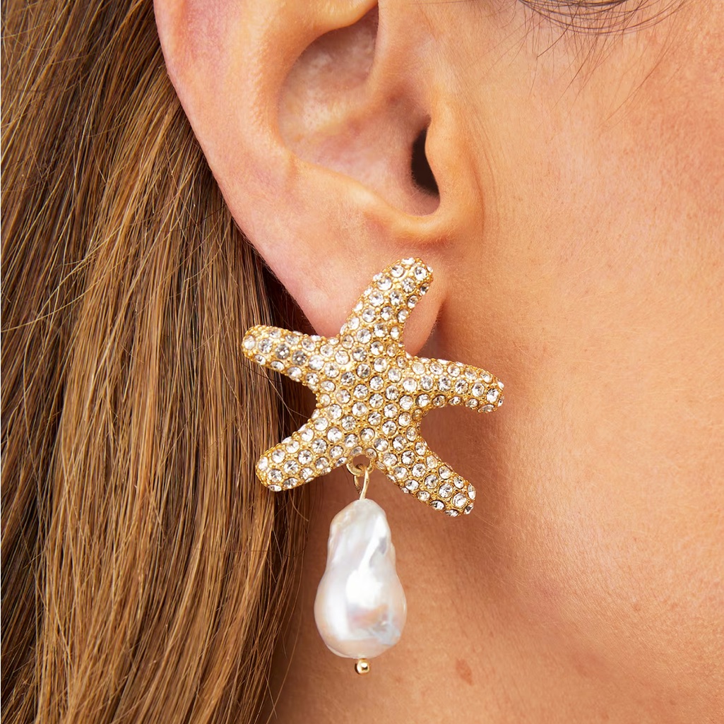 Nwt Frasier Sterling Tide Pool Starfish Earrings